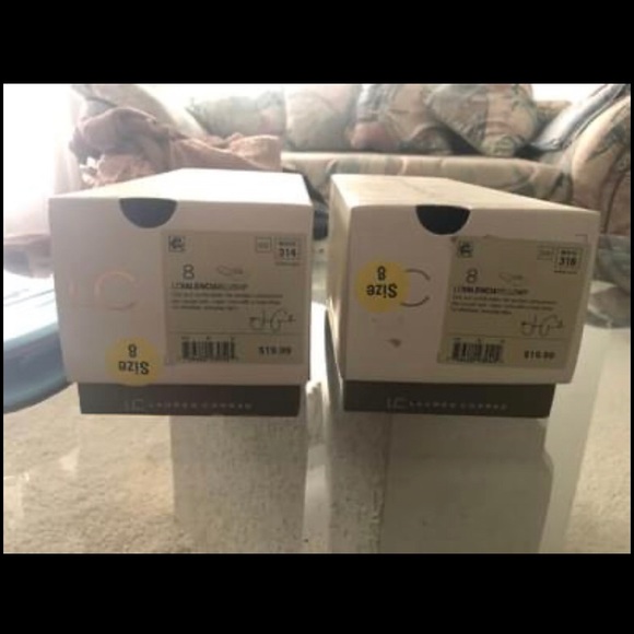 Blue, pink & yellow Lauren Conrad flip flops - Picture 1 of 2